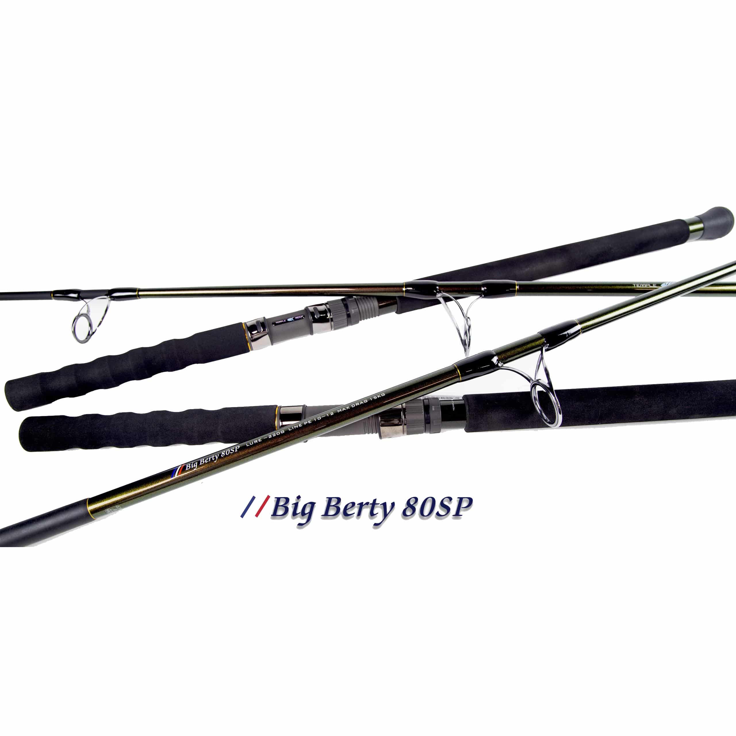Temple Reef Big Berty Popping Rods - Premium Saltwater Fishing Rod for Surf Casting & Popping - Ideal for Offshore & Inshore Fishing Adventures