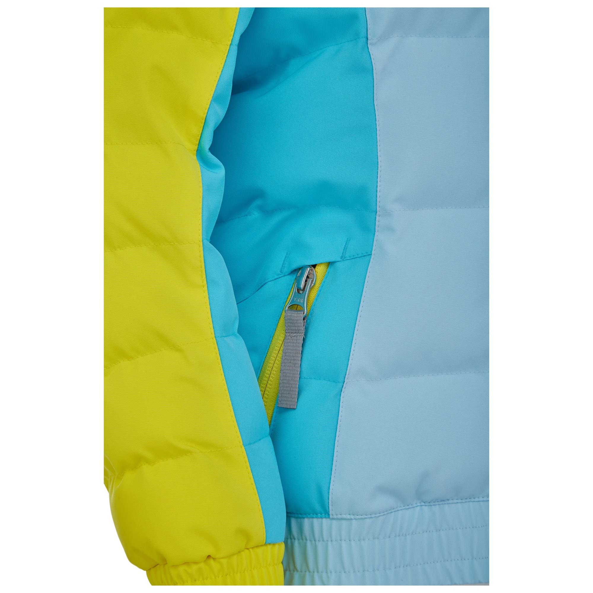 Spyder Girl's Bitsy Atlas Synthetic Down Jacket for Toddler & Little Kids - Lightweight Winter Coat, Water-Resistant, Warm Puffer Jacket in Frost Blue - Perfect for Outdoor Play, Snow Days & Cold Weather Activities