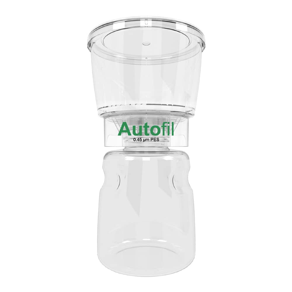 Sterile Disposable 0.45um PES Membrane Vacuum Filter Units - 500mL (Pack of 12) for Lab Prefiltration, Sample Clarification & Sterilization | Ideal for Pharmaceutical, Biotechnology & Research Laboratories