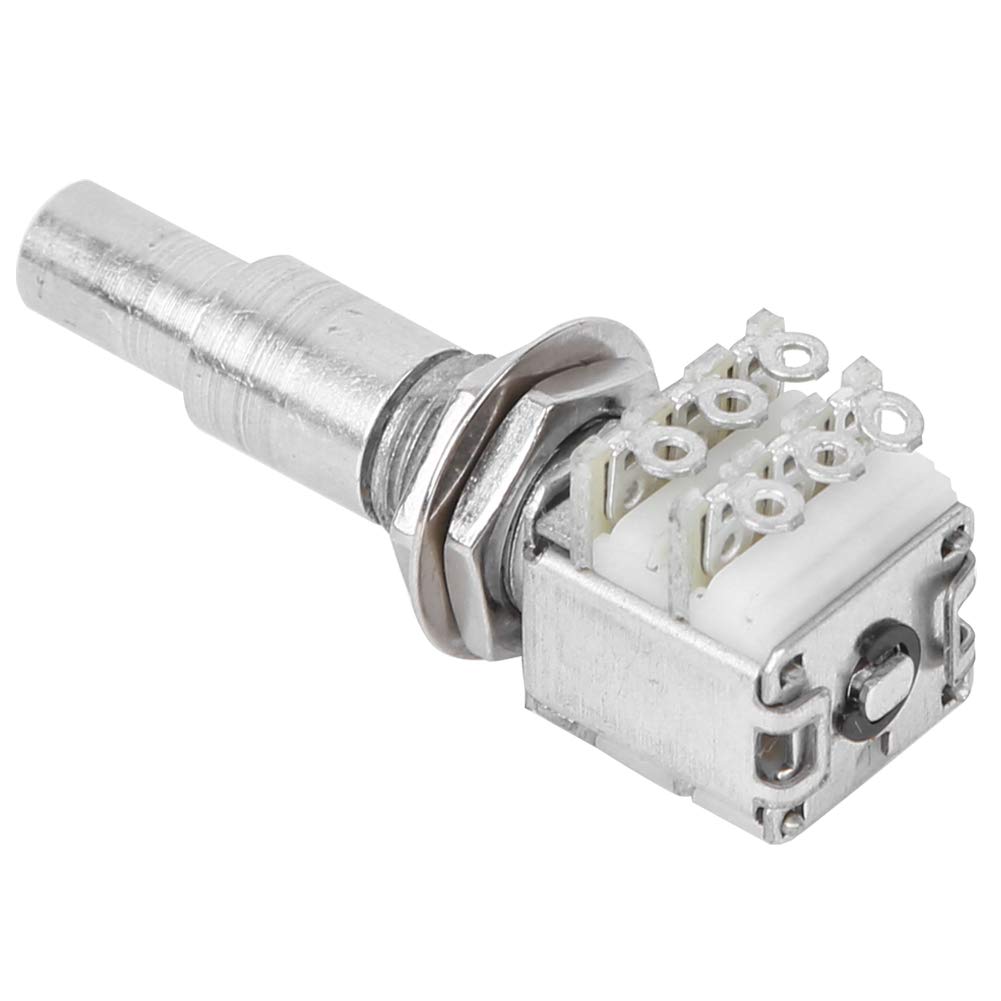 B50K Dual Stacked Concentric Potentiometer for Bass Guitar - Volume & Tone Control with Center Locator - Perfect for DIY Guitar Repair and Custom Builds
