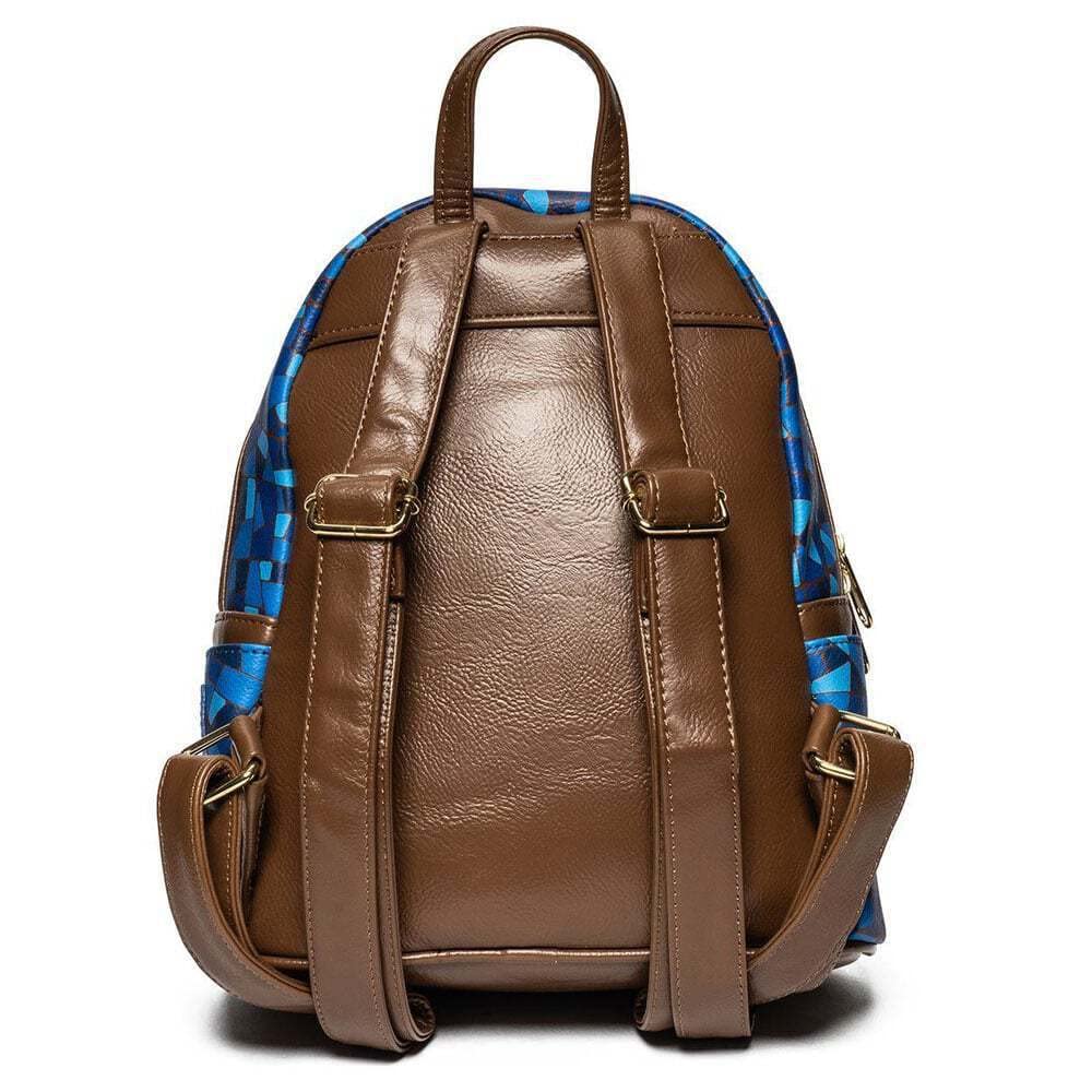 Disney Beauty and the Beast Stained Glass Mini Backpack - Official Entertainment Earth Exclusive Collectible for Cosplay, Conventions & Disney Fans