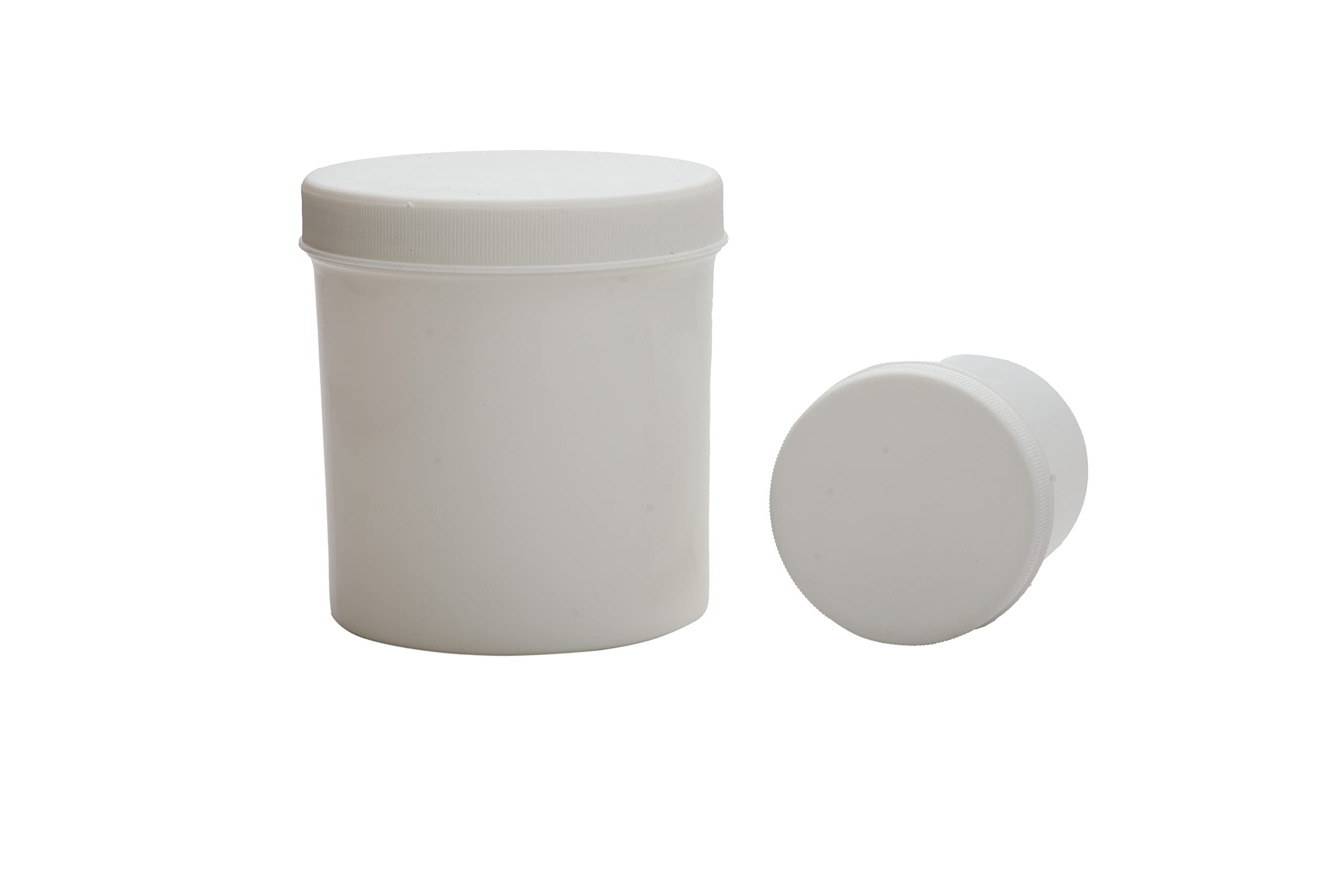 Refillable 16oz Plastic Ointment Jars with Screw-On Lids – 12-Pack Airtight Medical Storage Containers for Salves, Creams & DIY Skincare | Ideal for Home, Clinic & Travel Use