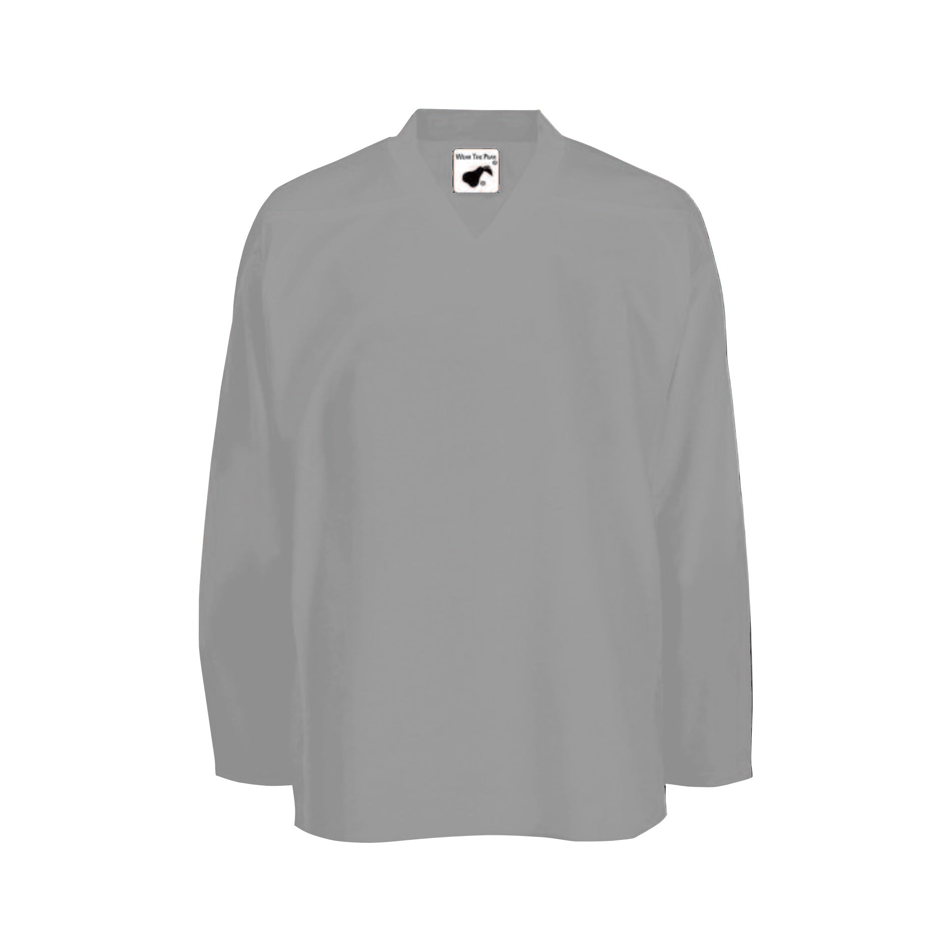 Pearsox Air Mesh Hockey Jersey - Breathable & Lightweight Silver Performance Shirt for Men - Perfect for Ice Hockey, Street Hockey & Sports Training