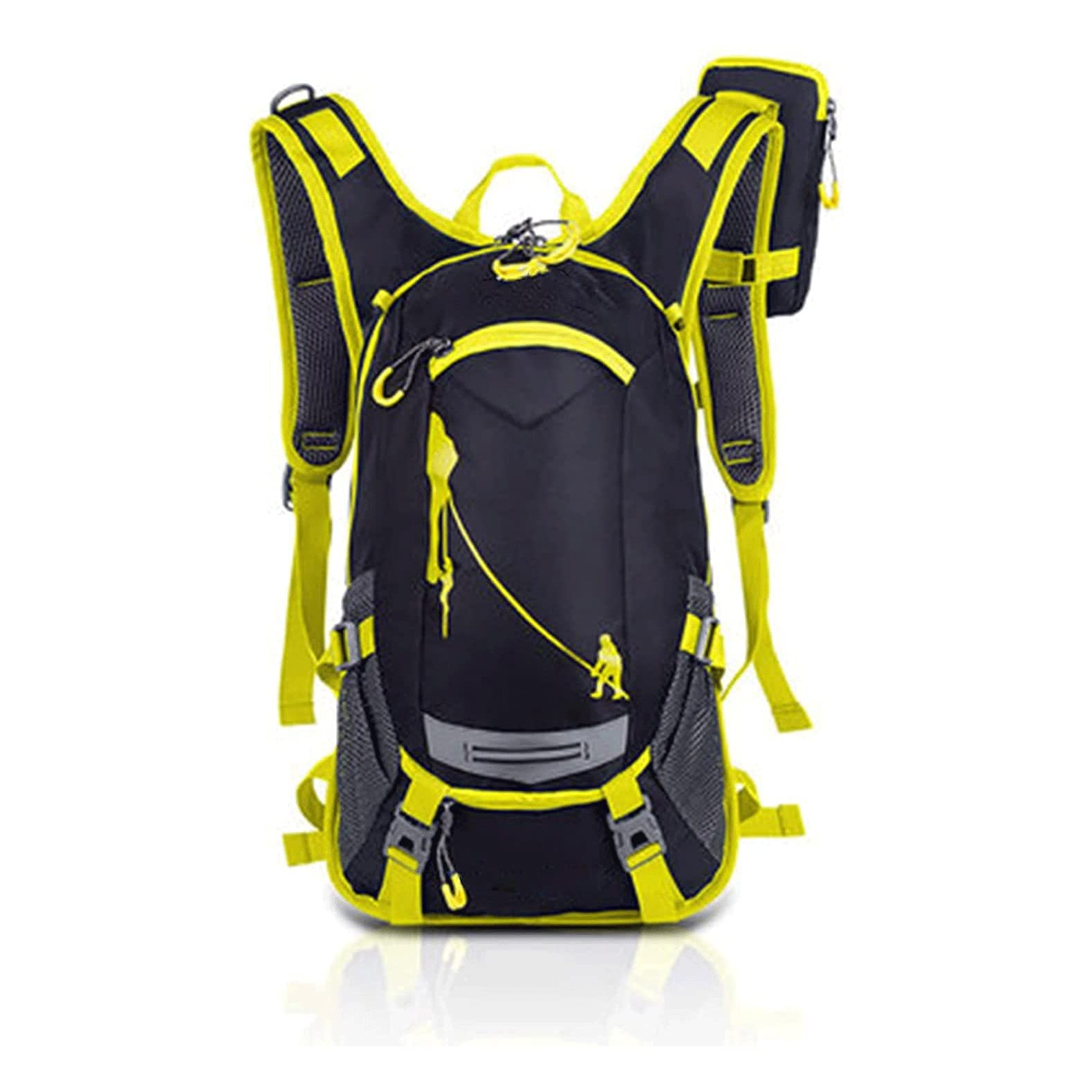18L Lightweight Sports Backpack - Waterproof Foldable Hiking Bag for Outdoor Travel & Camping | Ultra-Portable Double-Shoulder Design | Perfect for Hiking, Gym & Daily Commute (Yellow)