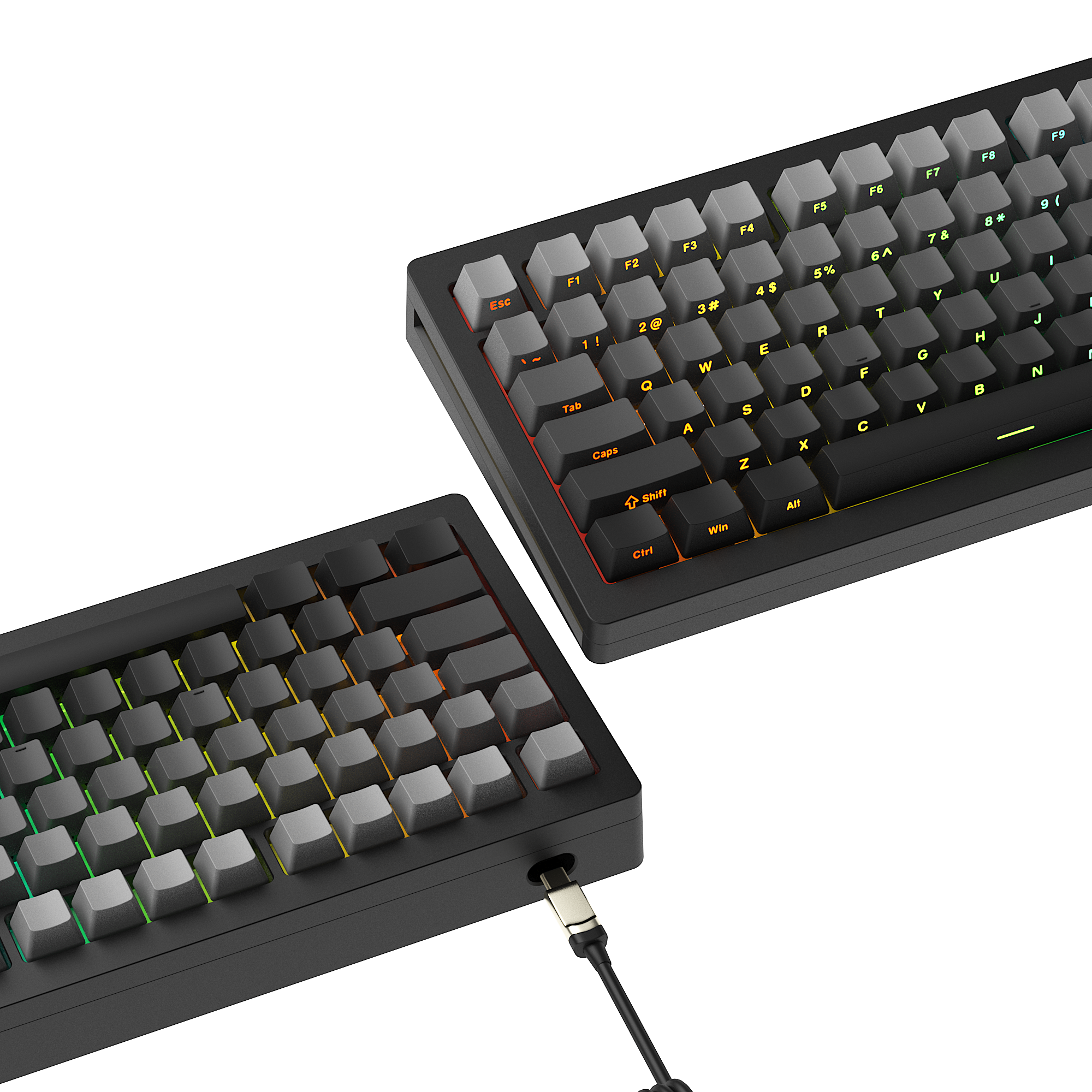 AKKO X MonsGeek M1W 82-Key Custom Wireless Mechanical Keyboard (Piano Switch) - Perfect for Gaming, Typing & Office Work