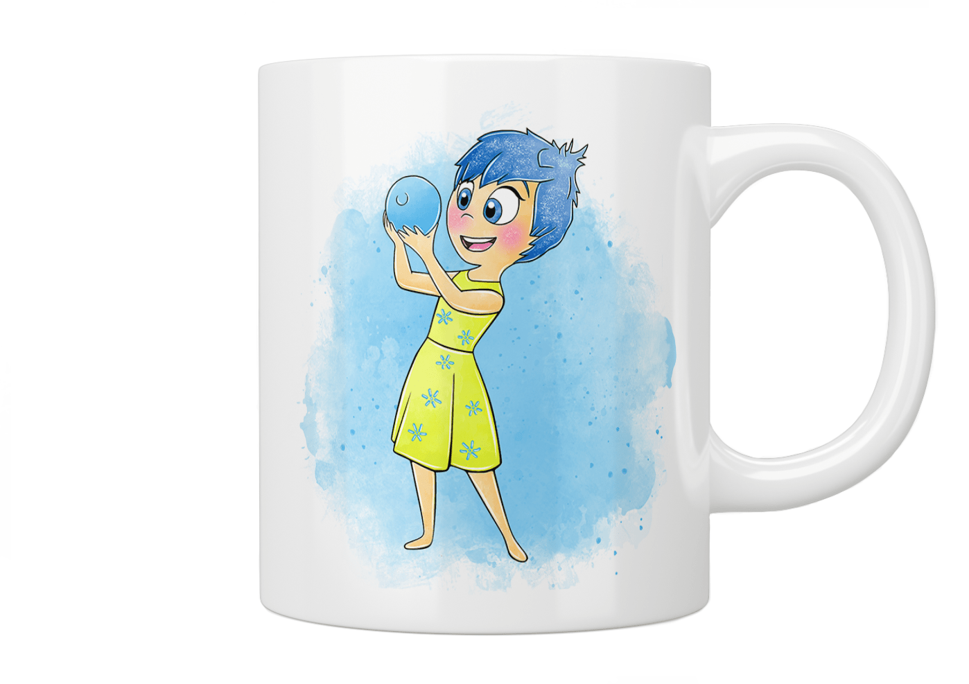 Inside Out: Joy Mug - Disney Pixar Inspired Coffee Cup for Fans - Perfect for Hot Drinks, Office Use & Gift Giving