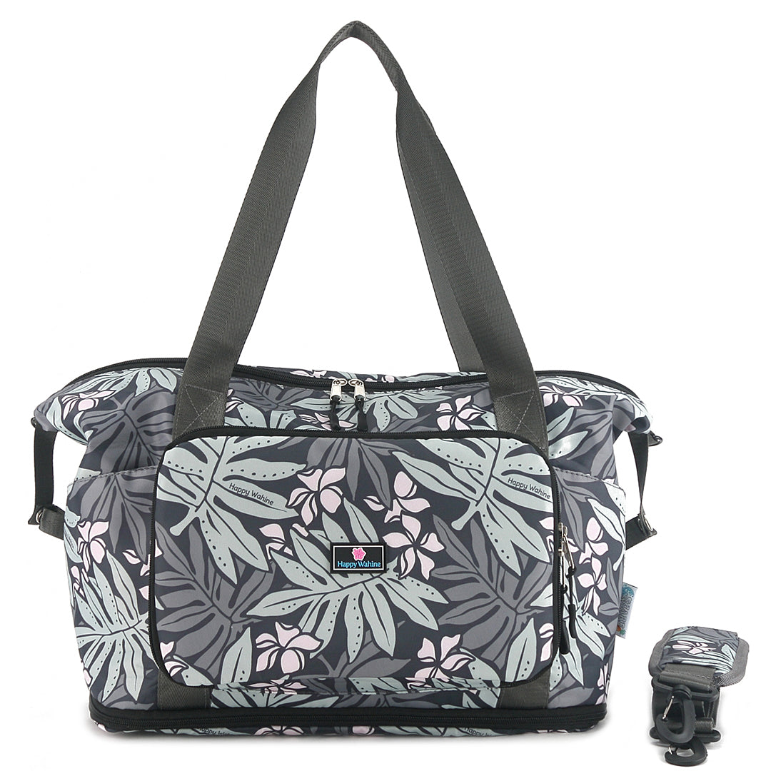 Foldable Duffle Bag - Sydney Lauae Grey Waterproof Travel Duffel for Gym, Sports, Camping & Weekend Getaways