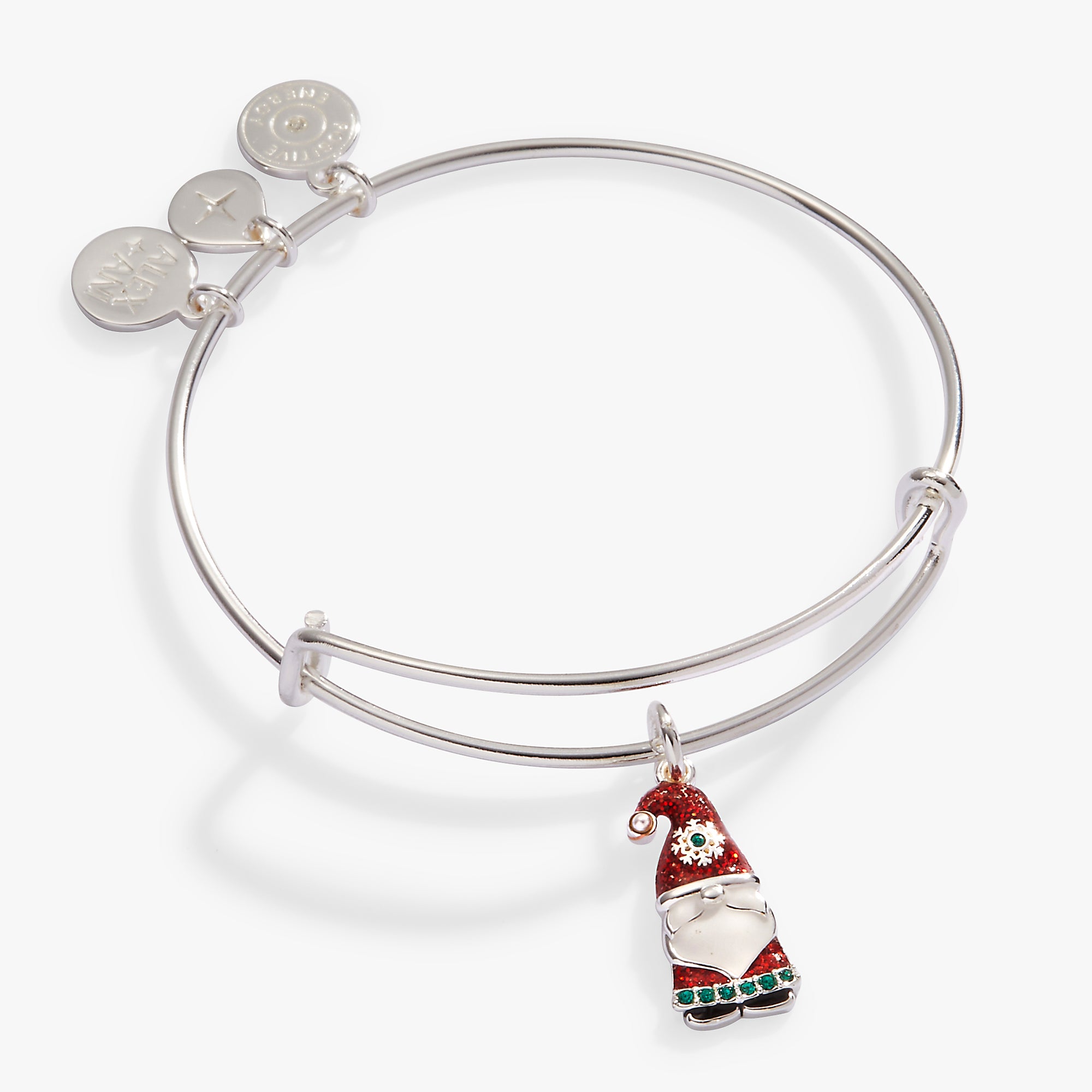 Christmas Gnome Charm Bangle - Festive Holiday Jewelry for Women - Perfect for Christmas Parties & Gift Giving