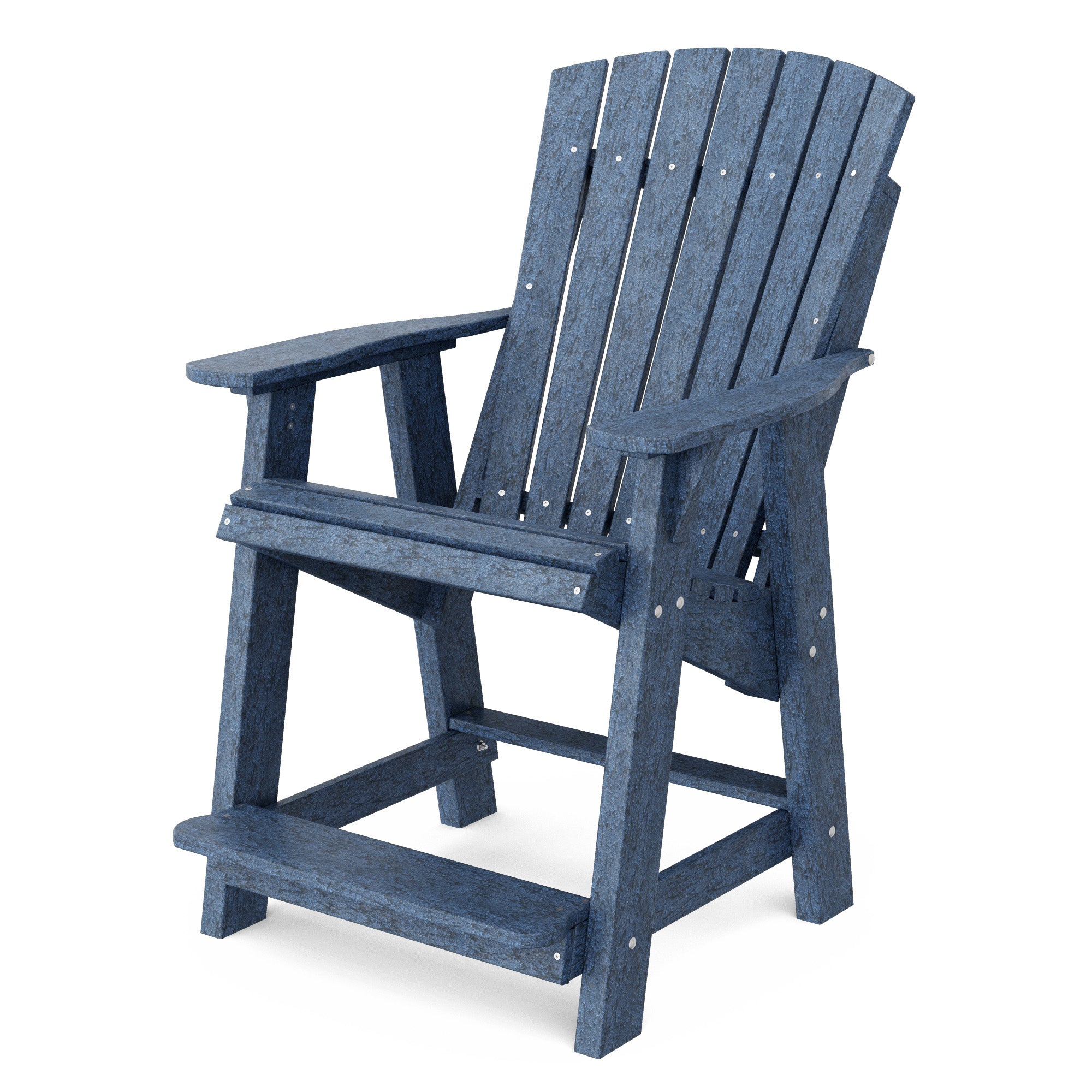Premium Heritage High Adirondack Chair - Solid Wood Outdoor Patio Furniture for Garden, Deck, Poolside & Backyard Relaxation