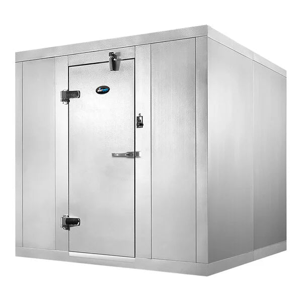 6x6x7 ft Quick Ship Floorless Walk-In Cooler - Outdoor Commercial Refrigerator Box for Restaurants, Catering & Events | Amerikooler QC060672