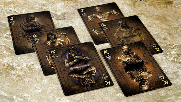 Bicycle Mummies Playing Cards - Premium Egyptian-Themed Deck for Magic Tricks, Poker, and Card Games | Perfect for Halloween, Parties, and Collectors