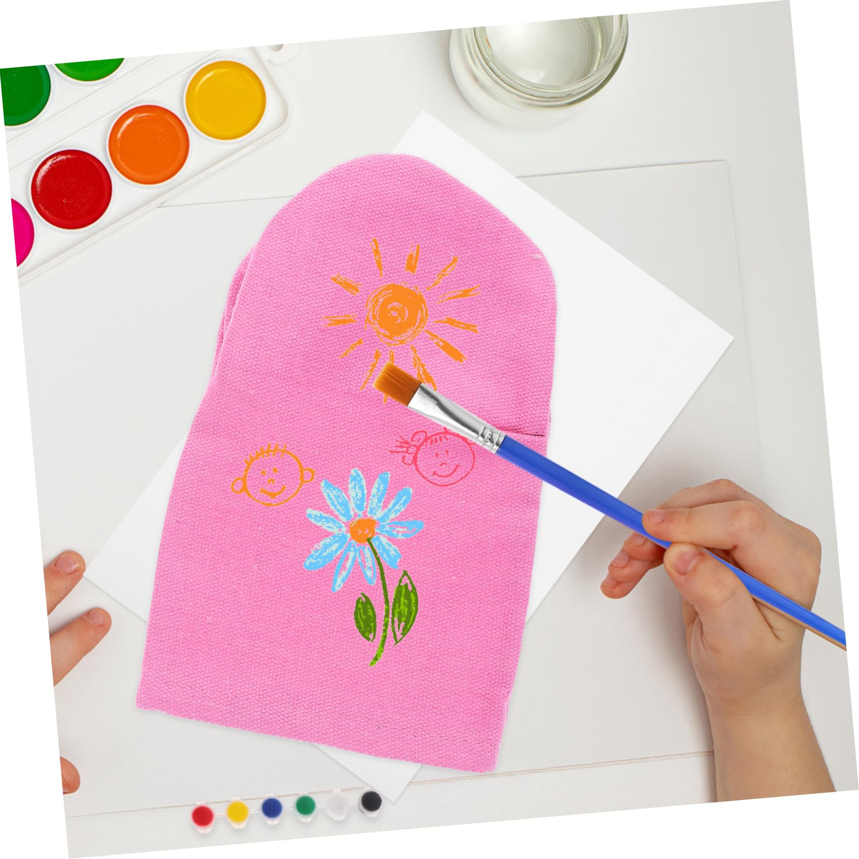 ORFOFE 2 Pack Hand-Painted Puppets - DIY Finger Puppets for Role Play, Storytelling & Creative Play - Perfect for Kids, Classrooms & Family Bonding Activities