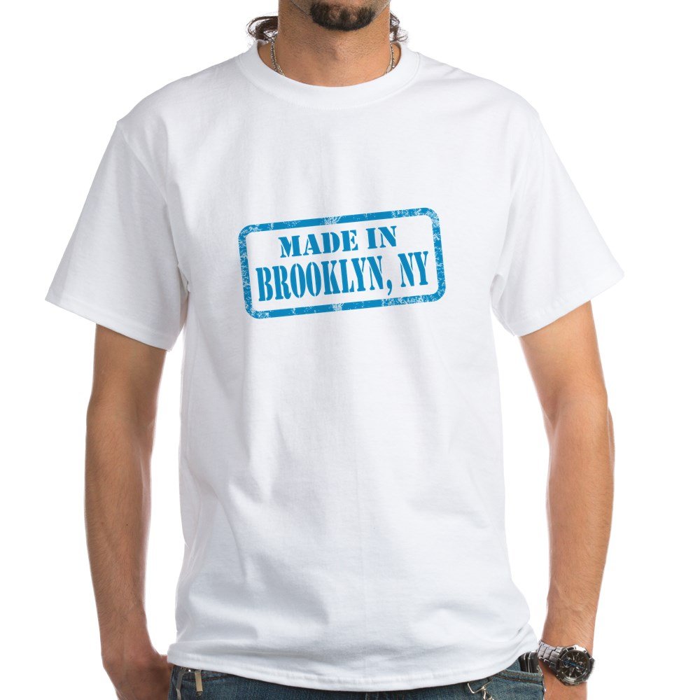 Made in Brooklyn Cotton T-Shirt | Premium White Tee for Men & Women | Casual Wear, Street Style & Everyday Comfort