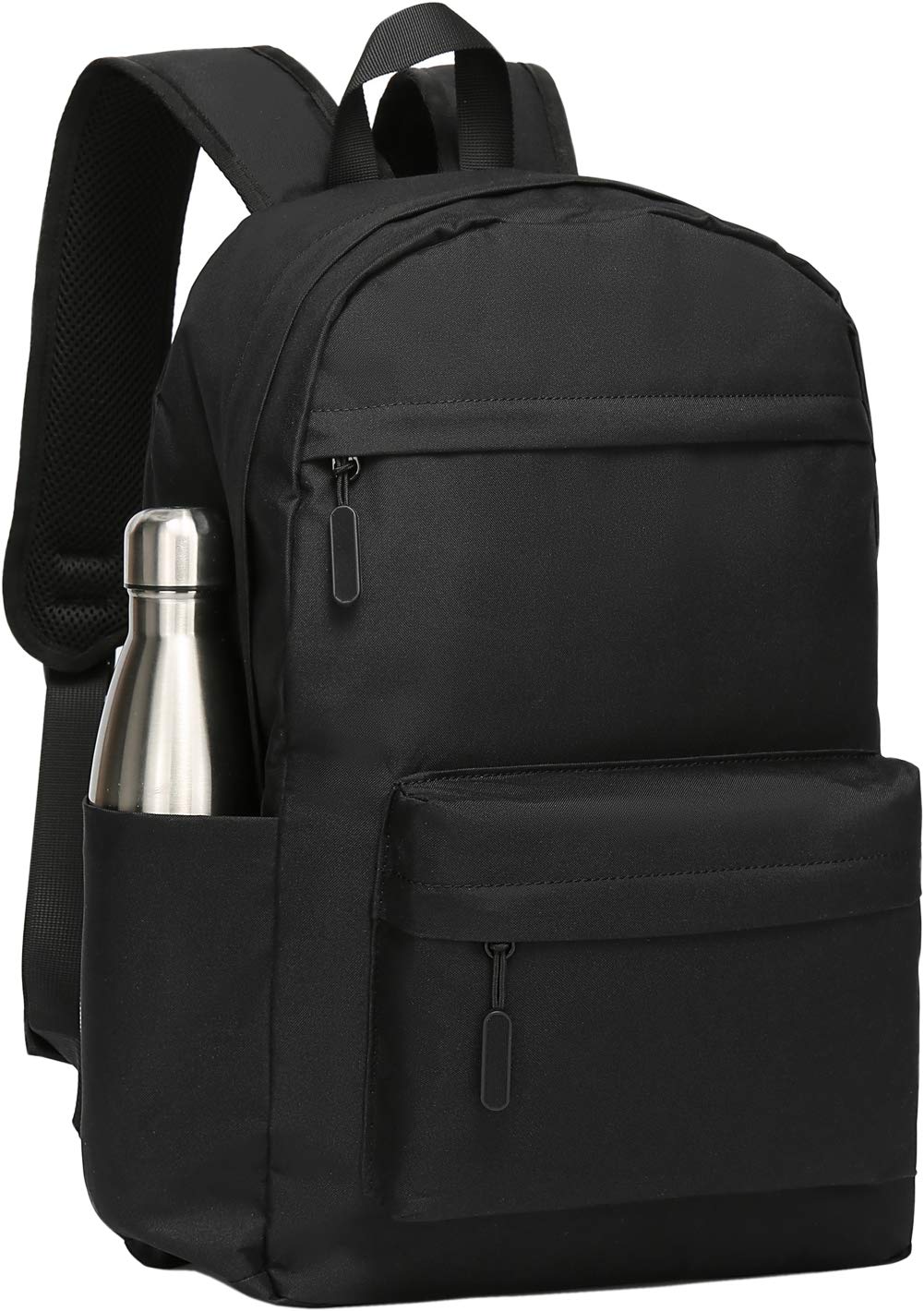 SAKUTANE 21L Waterproof Backpack for 15.6 Inch Laptop - Lightweight School Bookbag with USB Charging Port, Travel & College Essentials Bag - Perfect for Work, Commuting & Outdoor Activities (Black)