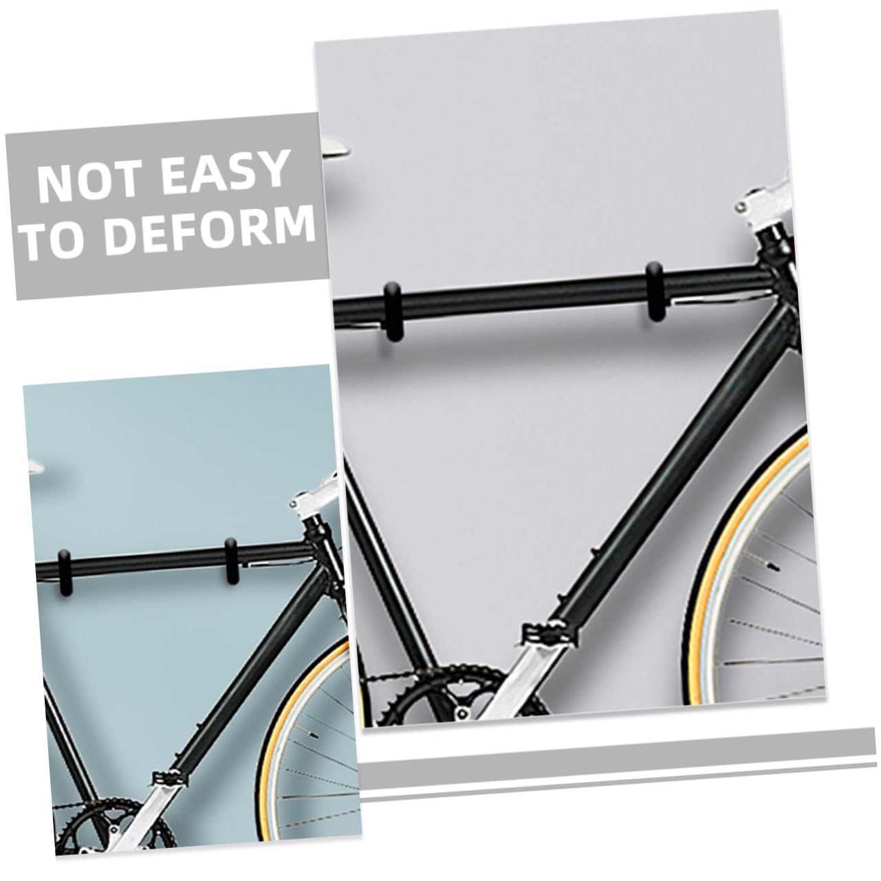 16 Pcs Heavy Duty Bike Hooks for Indoor Bike Storage - Black Carbon Steel Wall Mount Rack for Electric Bikes & Bicycles - Perfect for Garage, Basement & Apartment Organization