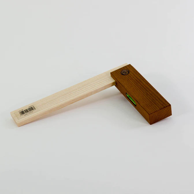 Kids Wooden Angle Ruler with Spirit Level - Perfect for DIY Projects, Woodworking, and STEM Learning Activities