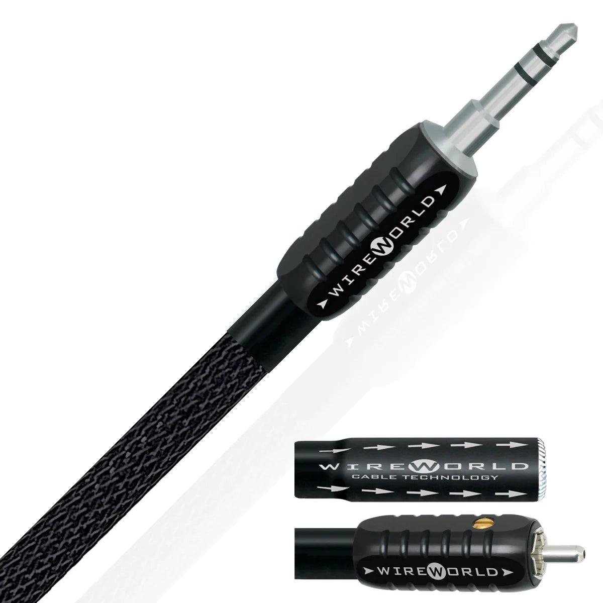 Wireworld Nano Eclipse Mini Jack Cables - High-Quality 3.5mm Audio Cables for Headphones, Speakers & Mobile Devices - Perfect for Home Audio, Studio Recording & Gaming
