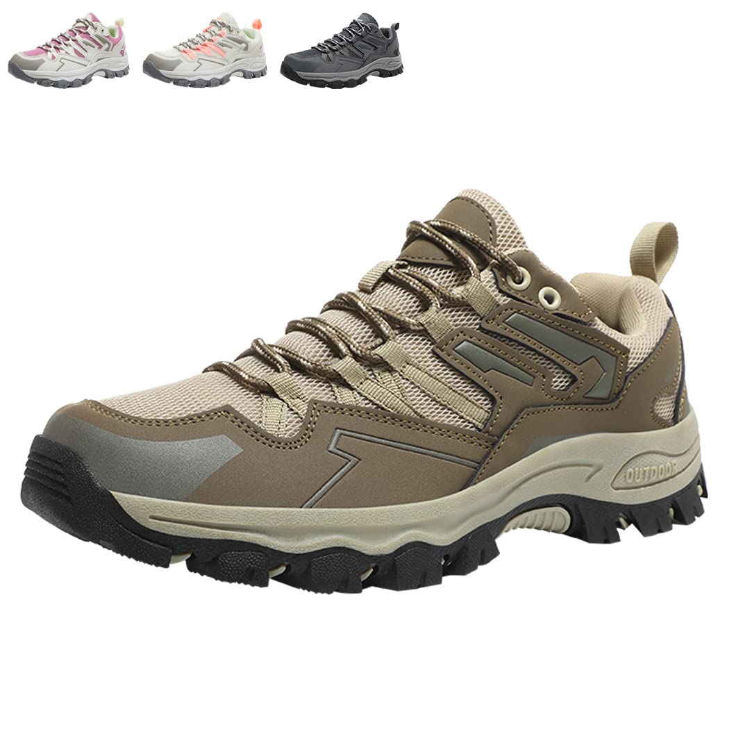 Men's & Women's Breathable Mesh Hiking Shoes - Lightweight Athletic Outdoor Trekking Footwear for Trail Running, Camping & Mountain Climbing
