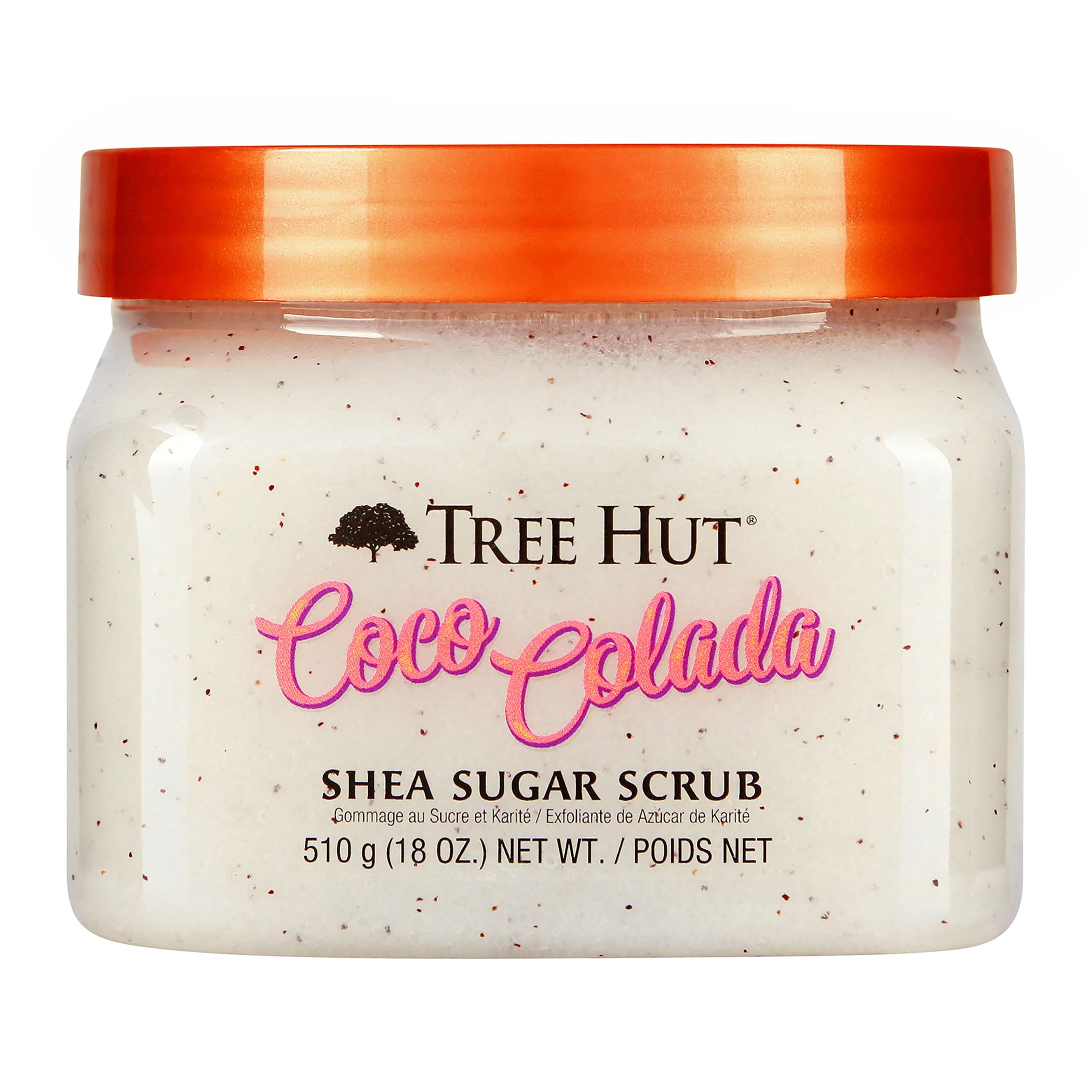 Tree Hut Shea Sugar Scrub Coco Colada - 18 oz Ultra Hydrating & Exfoliating Body Scrub with Natural Shea Butter for Soft, Smooth Skin | Perfect for Shower, Spa & Self-Care Routine