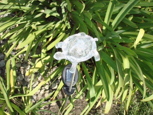 Solar Powered Turtle Garden Stake Lights - 2 Pack Color Changing & White LED Outdoor Landscape Path Lights for Yard, Walkway, Patio Decoration