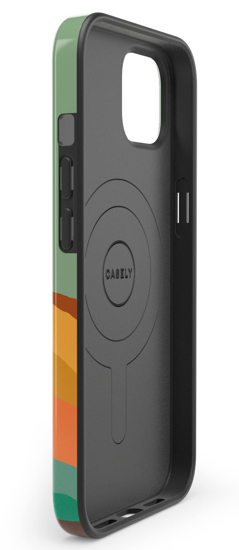 Casely iPhone 13 Case with MagSafe - Endless Peaks Colorblock Mountain Design Protective Phone Cover | Perfect for Outdoor Adventures, Hiking & Daily Use