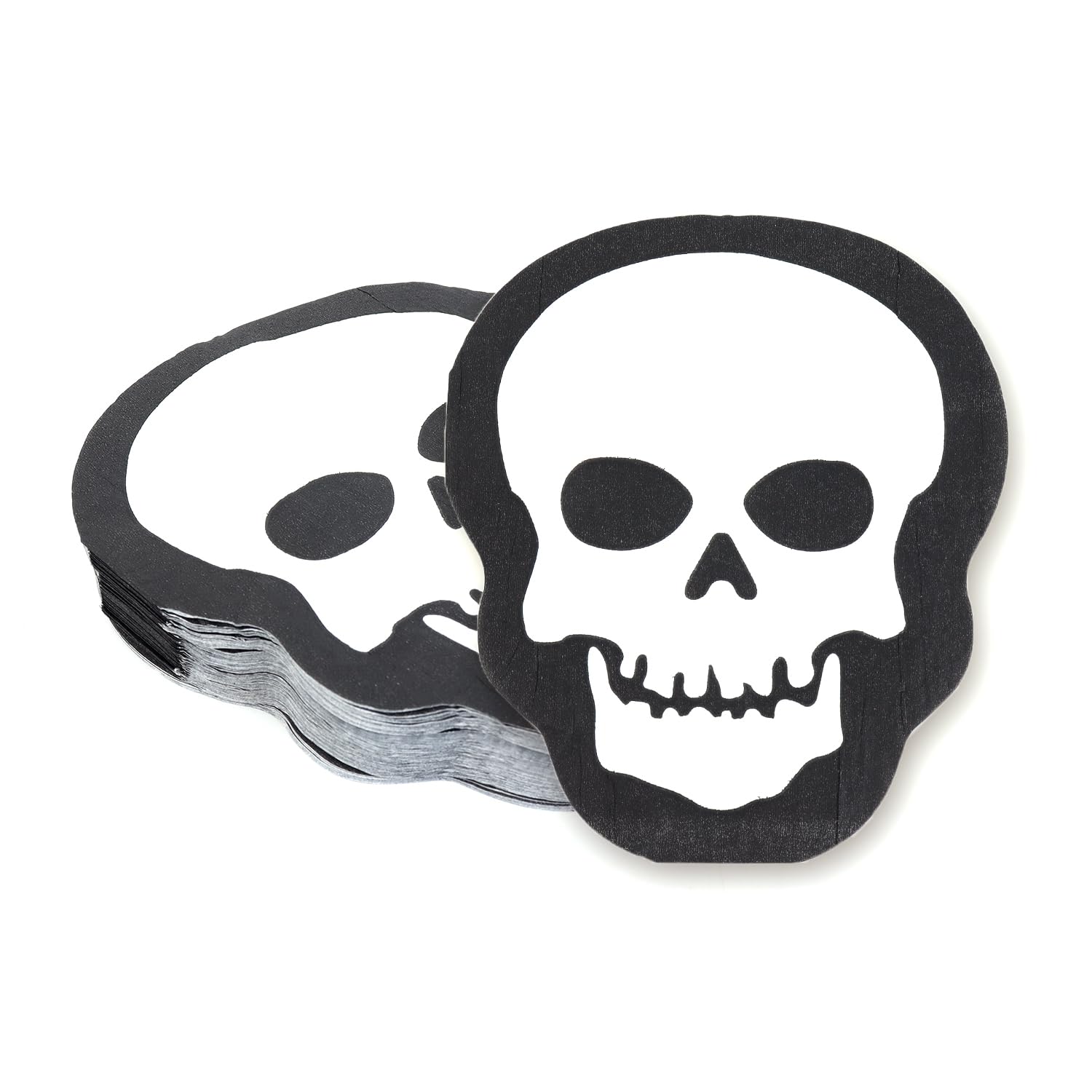 50 Pack Halloween Skull Disposable Paper Napkins - Spooky Party Supplies for Halloween Decorations, Table Settings & Party Favors | Perfect for Halloween Parties, Trick-or-Treat Events & Themed Gatherings