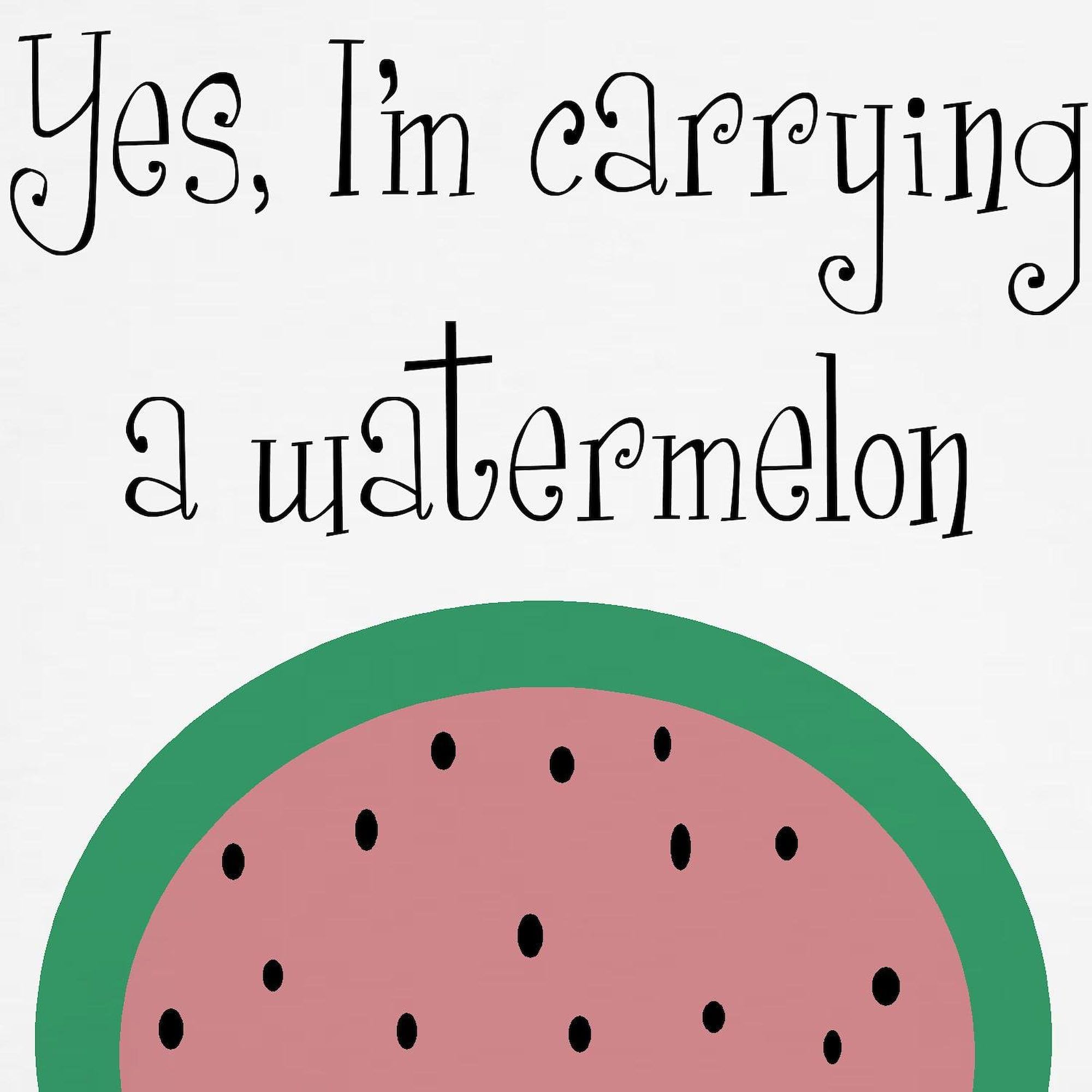 YES I AM Carrying A Watermelon Maternity T-Shirt for Women - Stretchy Ruched Side Design for Comfort - Perfect for Pregnancy, Baby Showers & Casual Wear