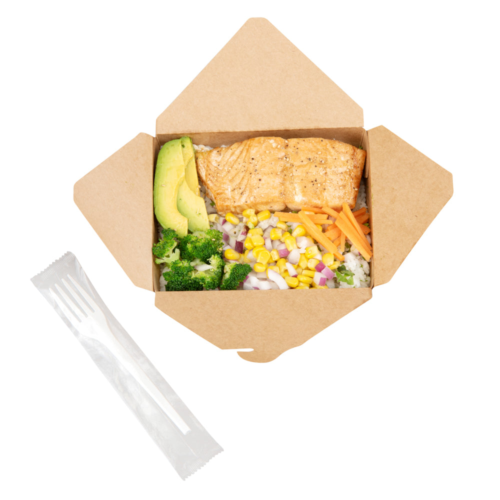Eco-Friendly White CPLA Plastic Forks - 250 Count, Heat Resistant, Compostable, 6.5 Inch Disposable Cutlery for Parties, Picnics & Catering Events