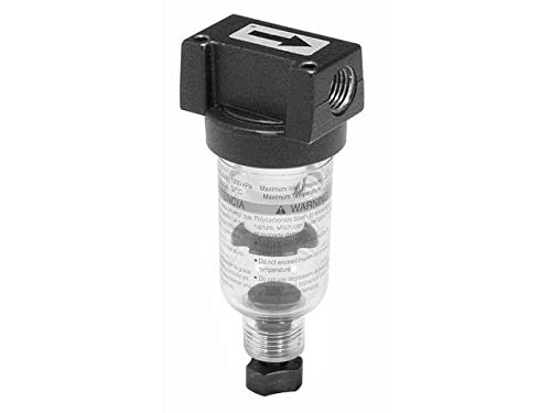 10F Mini General Industrial Coalescing Filter - High Efficiency Air Oil Water Separator for Compressors, Pneumatic Tools & HVAC Systems