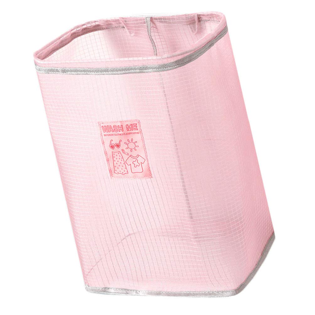 Foldable Nylon Gingham Storage Basket - Laundry & Bathroom Organizer for Clothes, Sundries | Portable Collapsible Bin for Home, Dorm, Travel & Camping Use