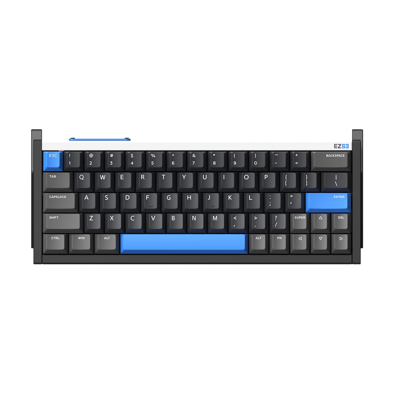 iQunix EZ63 60% RGB Mechanical Gaming Keyboard - 64 Keys with Star Trail Magnetic Switches, Rapid Trigger, Adjustable Actuation, Double Shot PBT Keycaps for Windows & Mac - Perfect for Esports, Gaming & Office Work