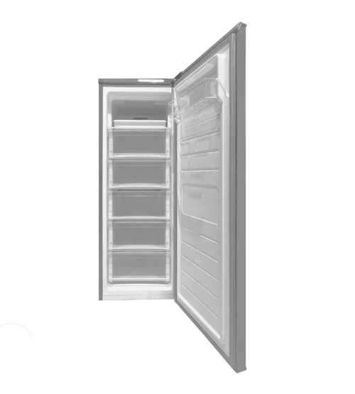 EF EFUF 1601GY SW Upright Freezer 142L Net Capacity - Compact Deep Freezer for Home, Garage & Restaurant Use - Perfect for Frozen Food Storage & Bulk Meal Prep
