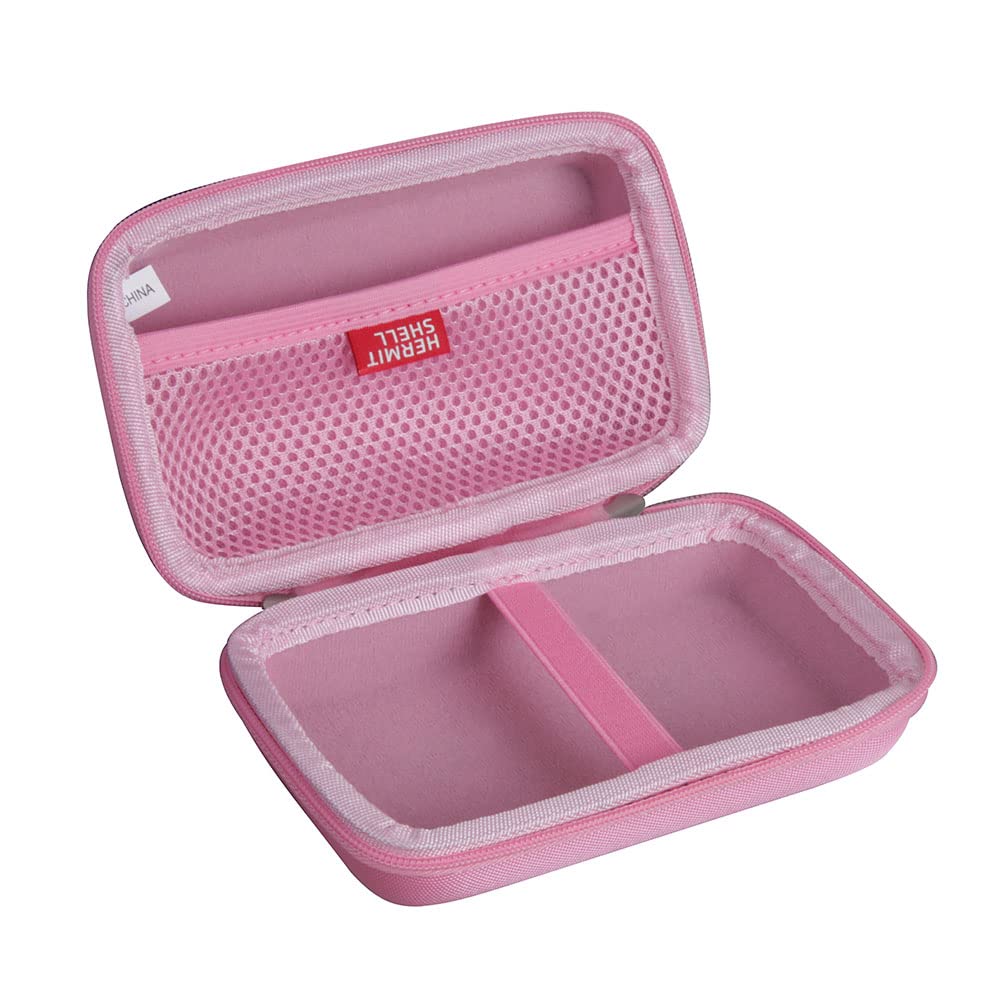 Hermitshell Pink Travel Case for NIIMBOT D11 Label Maker Machine - Portable Protective Storage Pouch for Label Printer - Perfect for Office, School, Travel & Home Organization