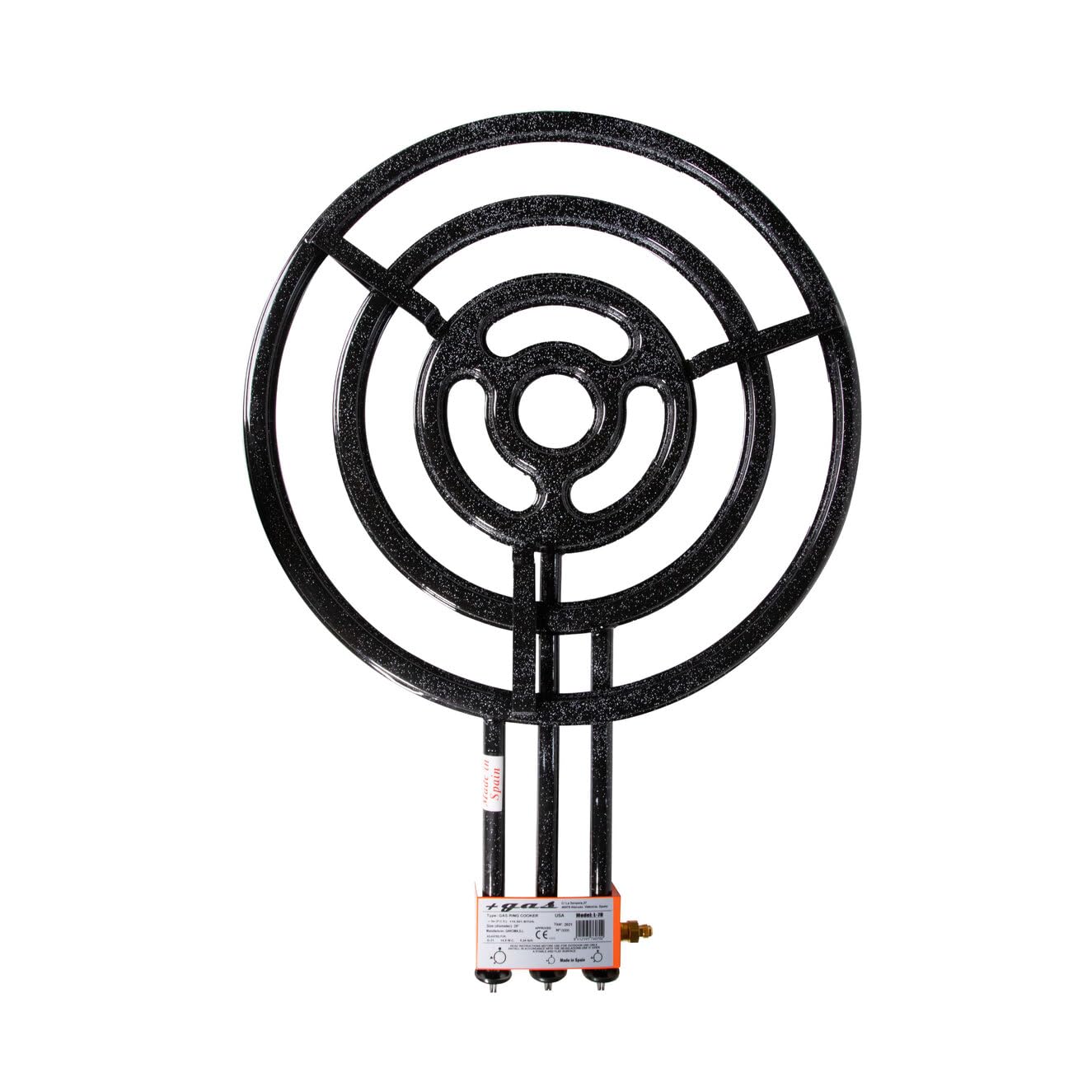 Professional Machika L-70 Butane/Propane Burner - 4 Ring Outdoor Gas Stove with Ceramic Coating | Heavy Duty Paella Pan Burner for Restaurants, Camping & Backyard Cooking | Fits 39 Inch Pans | Perfect for Outdoor Events, BBQs & Large Group Gatherings