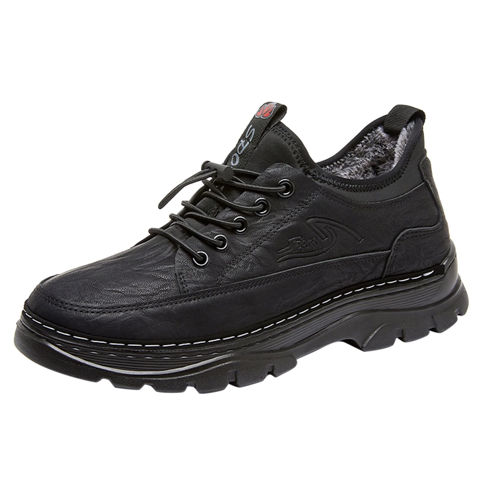 IQYU Men's Sports Shoes - Lightweight Lace-Up Walking Shoes for Gym & Training | Non-Slip Breathable Barefoot Design | Unisex Safety Shoes for Running, Workouts & Outdoor Activities