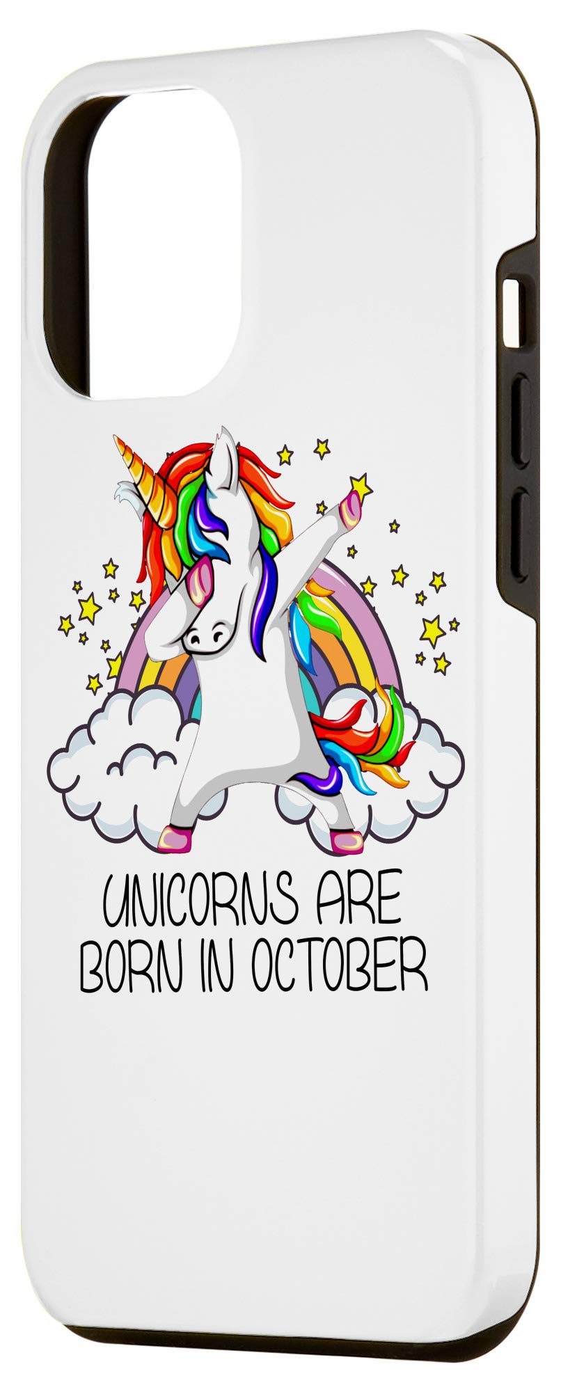 iPhone 12 Pro Max Unicorn Case - Cute Dabbing Unicorn Design - Perfect October Birthday Gift & Party Accessory for Girls - Great for Daily Use, School, and Special Occasions