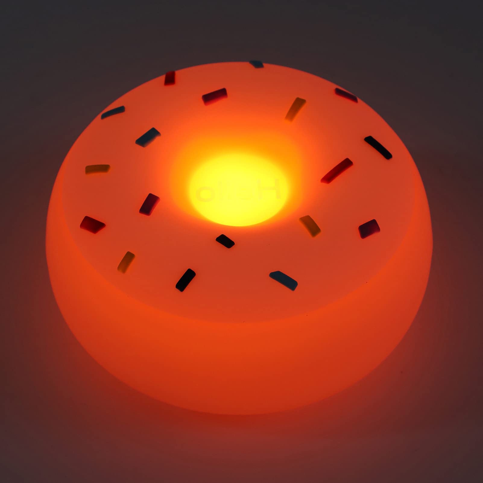 **Beaupretty Cute Silicone Donut-Shaped Night Light - USB-Powered LED Bedside Lamp for Girls, Nursery, Bedroom - Perfect for Anniversary, Wedding & Desk Decor**    *(Ideal for kids' rooms, cozy bedrooms, romantic weddings, or as a thoughtful gift!)*
