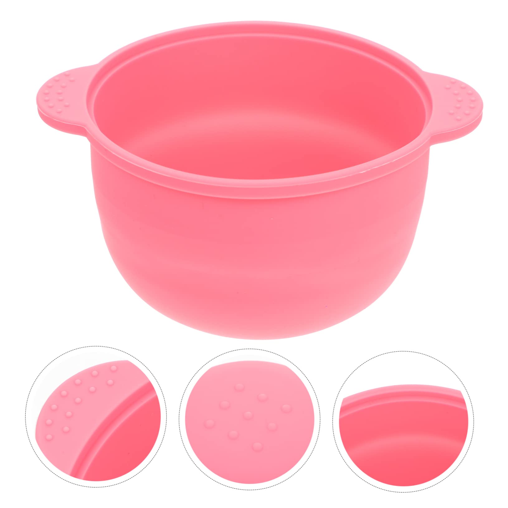 STOBOK Pink Wax Warmer Bowl for Hair Removal - Beeswax Heater with Silicone Inner Pot - Perfect for Salon, Spa & At-Home Waxing