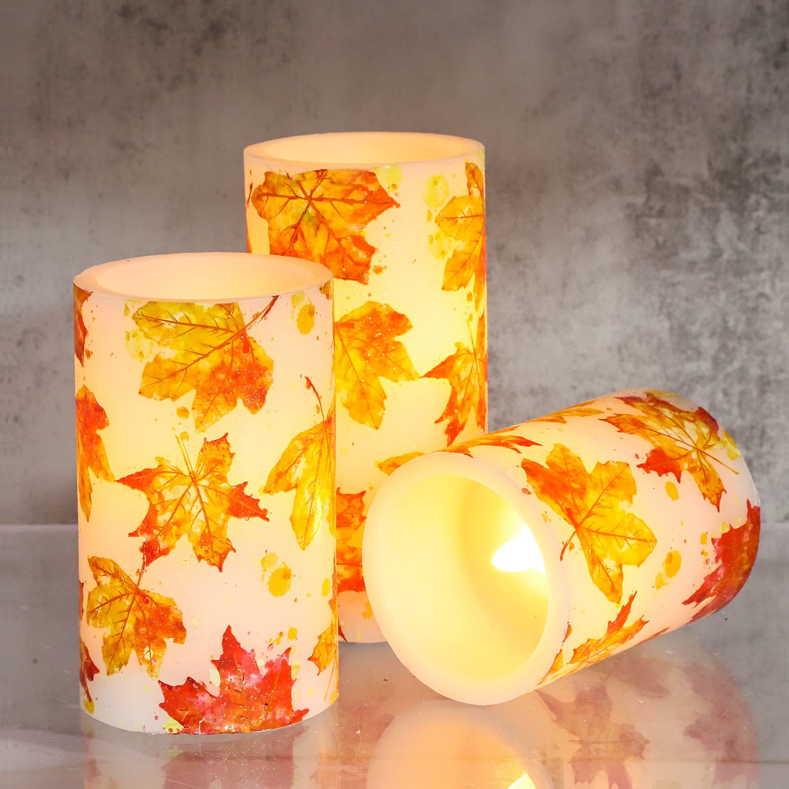 Flameless Candles with Remote - Set of 3 Battery Operated Real Wax Candles for Home Decor, Wedding & Christmas