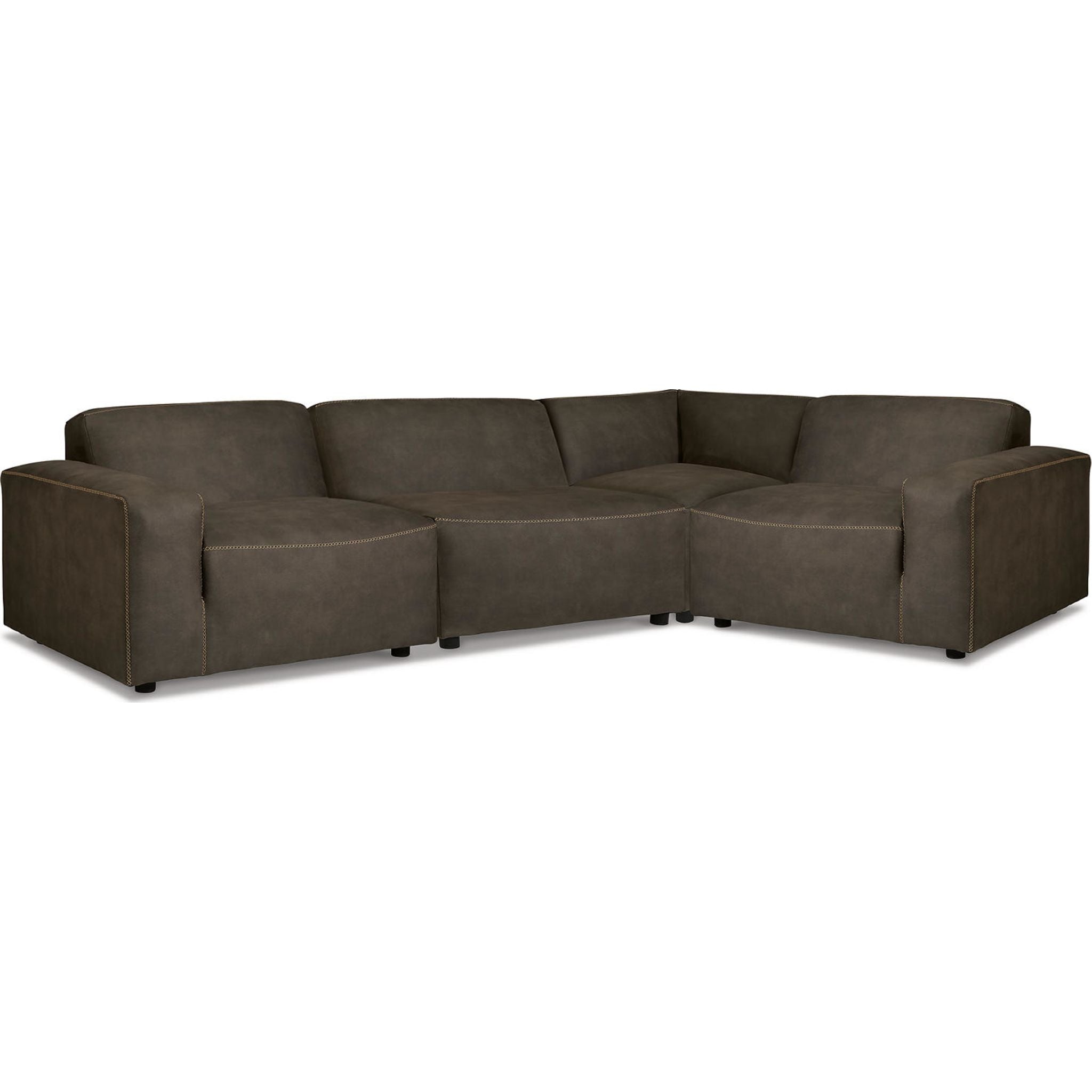 Allena 4-Piece Modular Sectional Sofa Set - Modern L-Shaped Living Room Furniture for Small Spaces & Apartments | Perfect for Family Gatherings, Movie Nights & Home Decor