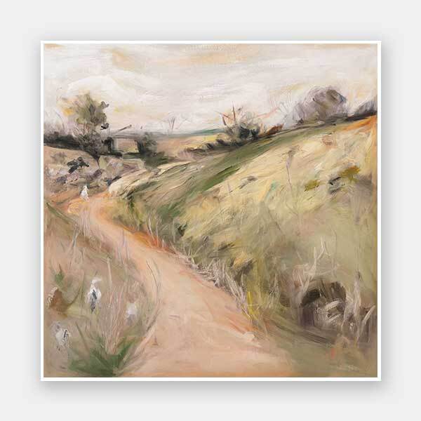 Dirt Road at Dusk Unframed Art Print - Landscape Wall Decor for Living Room, Bedroom & Office - Rustic Nature Photography Poster