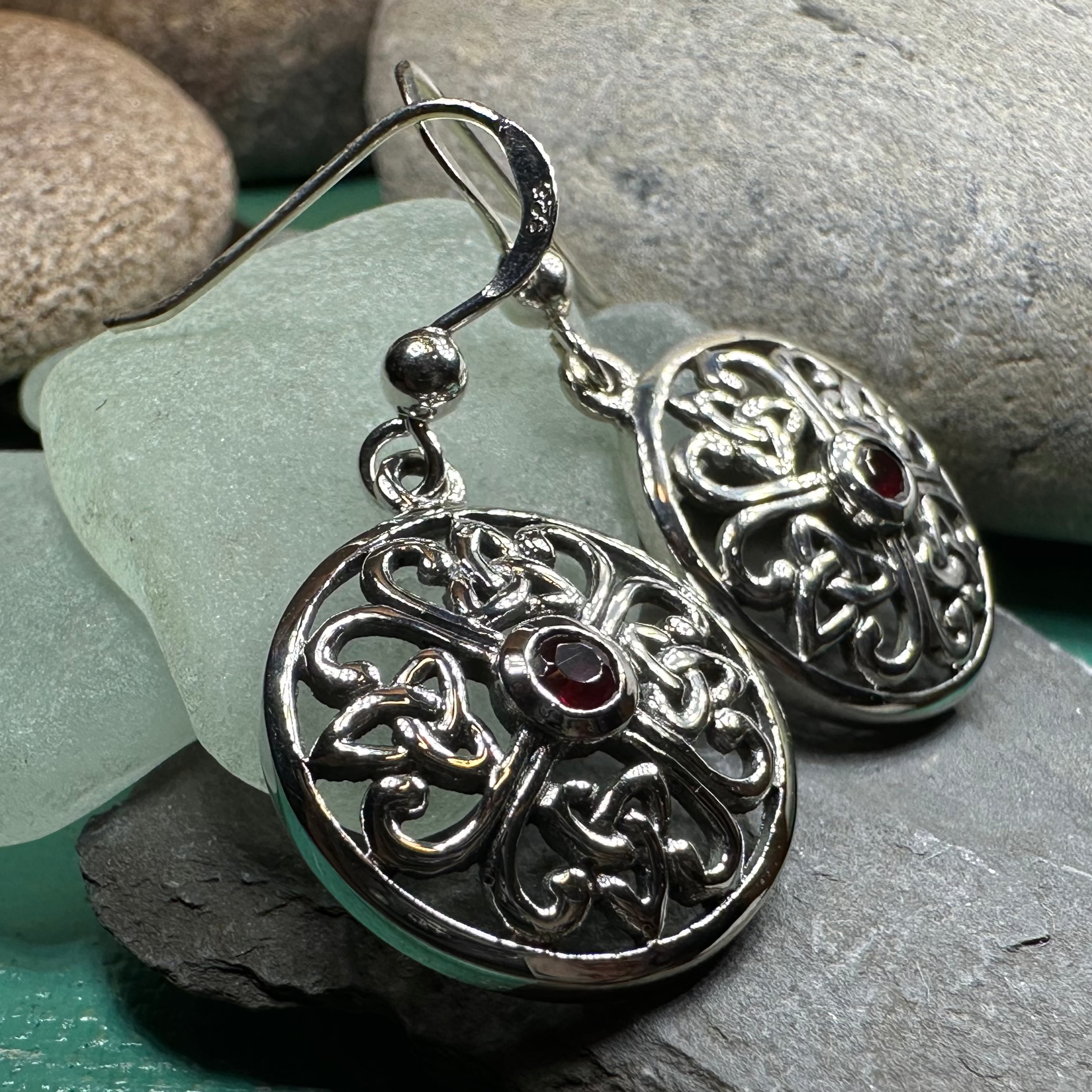 Ariadne Trinity Knot Earrings for Women - Sterling Silver Celtic Jewelry - Elegant Gift for Her, Wedding, Anniversary & Special Occasions