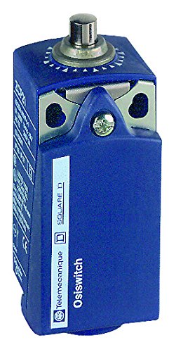 XCKP OsiSense XC Standard Limit Switch - 1 NO & 1 NC Snap-Action Silver Contacts, Top Push Rod Plunger, 1/2