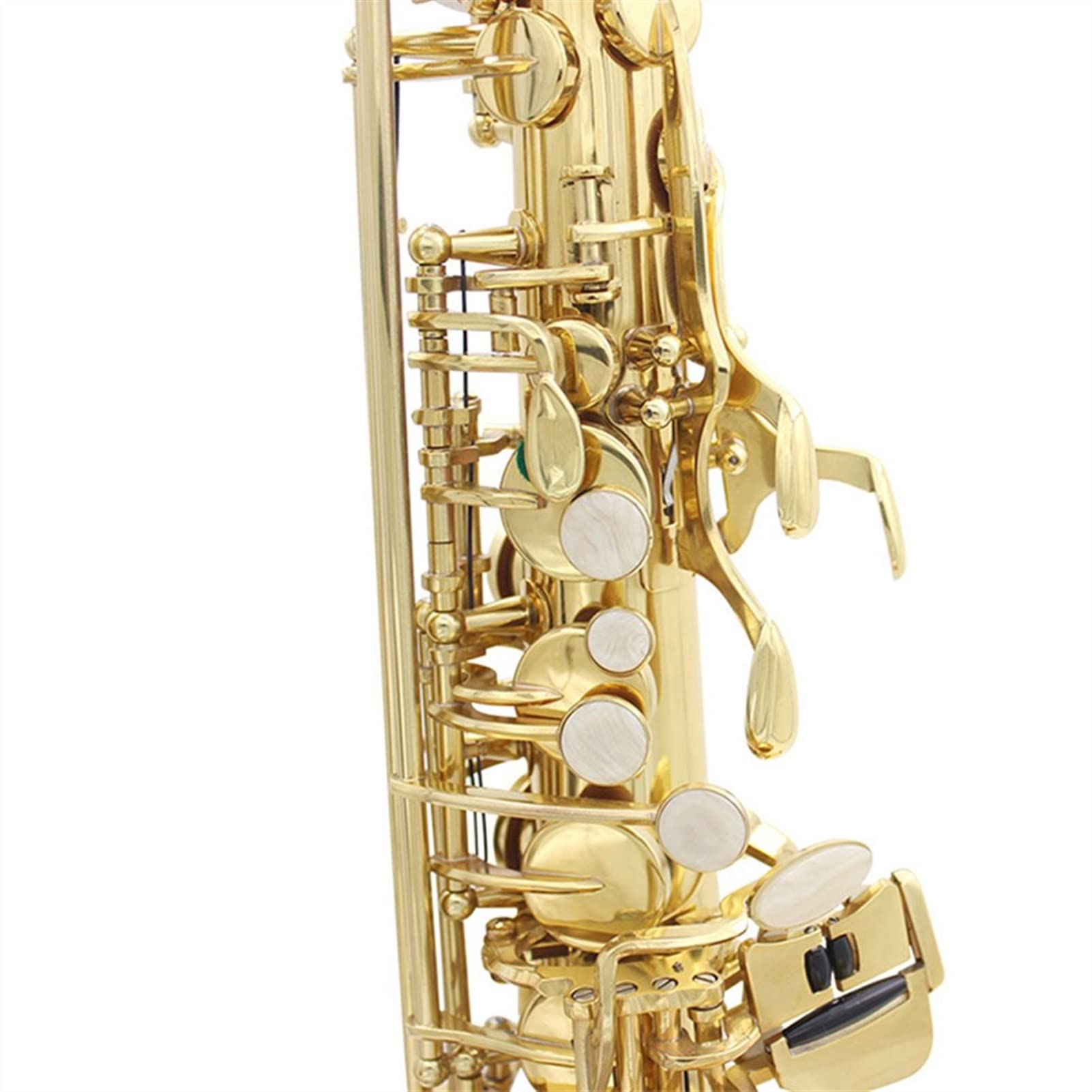 EB Alto Saxophone for Beginners - Brass Gold Lacquer E Flat Sax Woodwind Instrument with Case, Gloves & Cleaning Kit | Perfect for School Bands, Jazz Ensembles & Music Practice