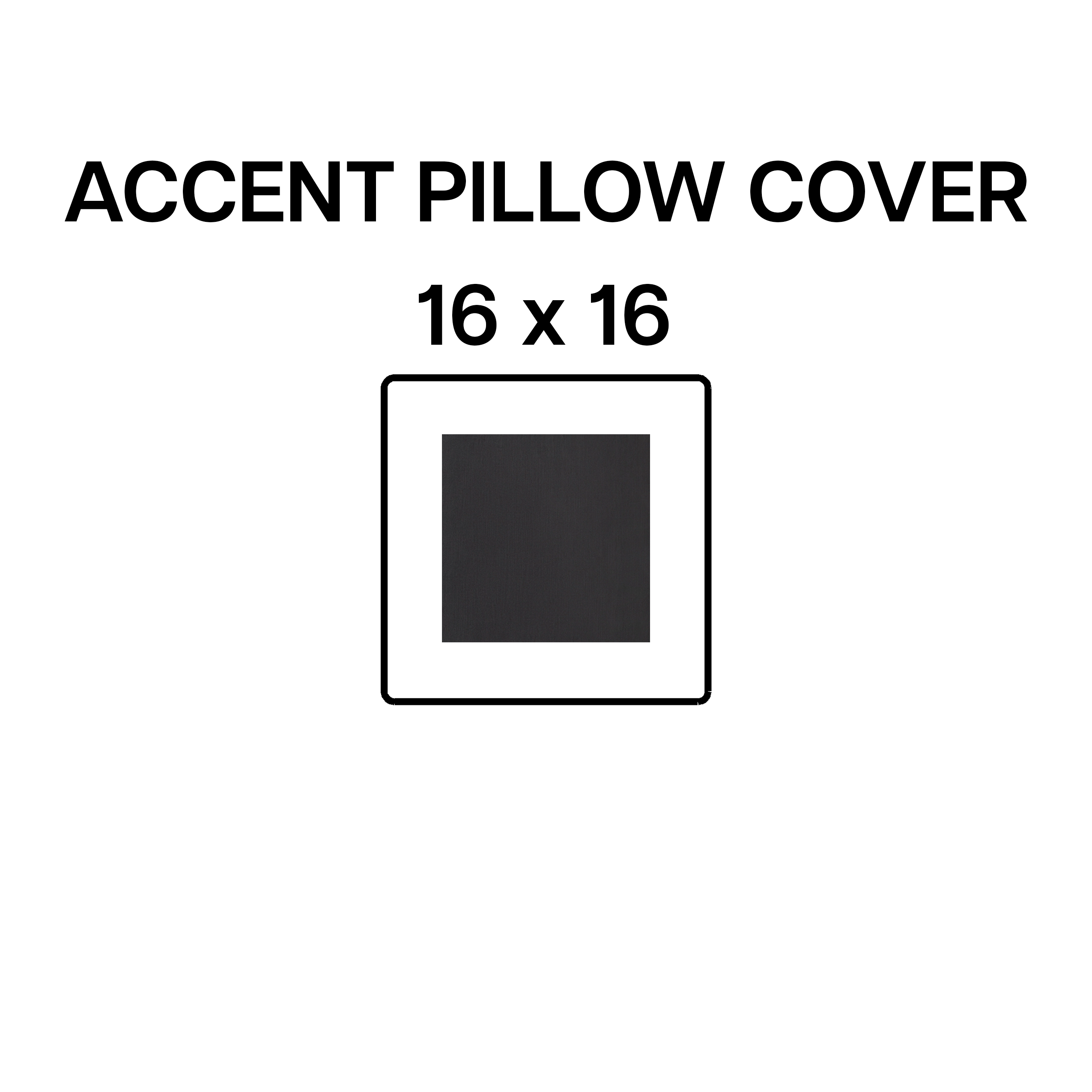 16x16 Obsidian Blue Pillow Cover - Decorative Throw Pillow Case for Sofa, Bed, Couch - Soft & Stylish Home Decor Accent