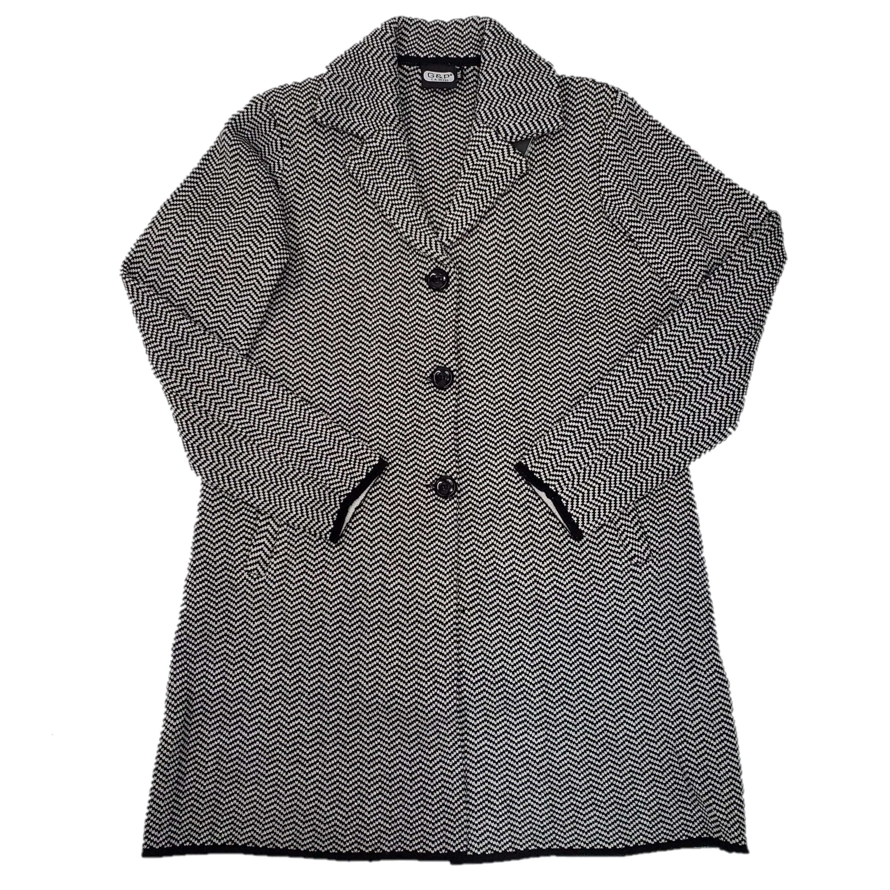 Stylish Women's Knitted Designer Coat - Winter Fashion Outerwear for Casual & Office Wear