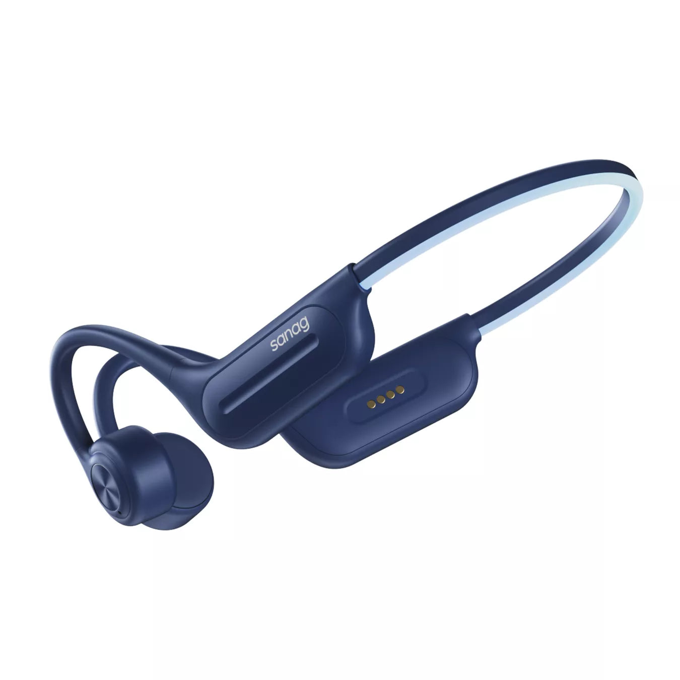 Sanag B91S Pro RunPower Open Ear Swimming Bone Conduction Headphones - Wireless Bluetooth Sport Headset for Running, Cycling & Water Activities - IPX8 Waterproof & Sweatproof for Pool, Beach & Gym Workouts