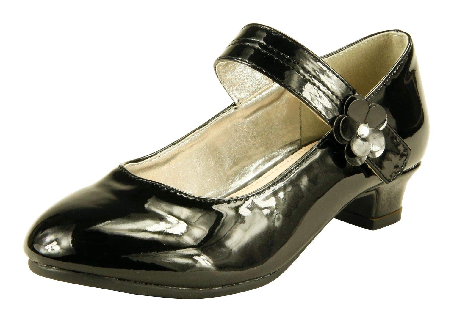 The Doll Maker Girls Glitter Dress Shoes - Sparkly Pumps for Toddler, Little Kid & Big Kid - Perfect for Parties, Weddings & Special Occasions