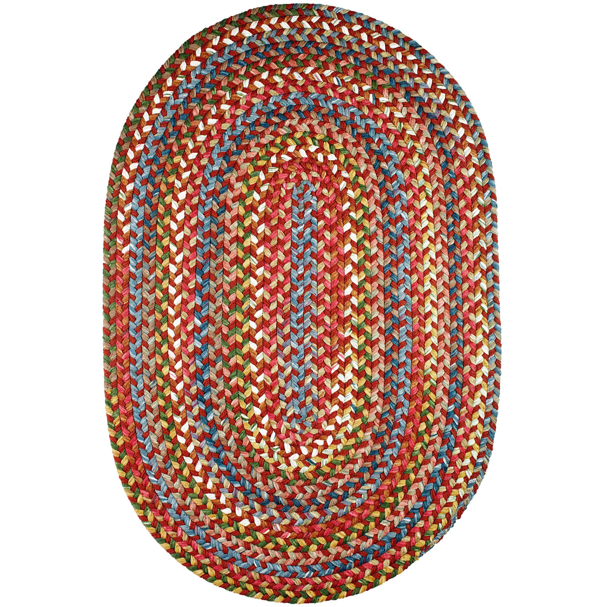 Premium Braided Area Rug - Handmade in USA with Gemstone Colors, Non-Slip Kitchen & Living Room Carpet, 4'x6' Tawny Port - Perfect for Home Decor, Dorm Rooms & Cozy Spaces