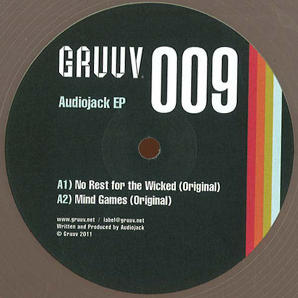 Audiojack EP Gruuv – GRUUV 009 Electronic Dance Music Vinyl Record – Perfect for DJ Sets & Home Listening